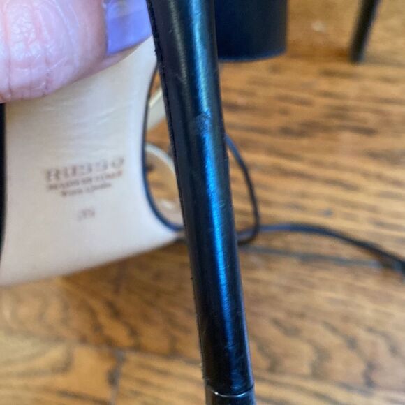 Francesco Russo high heel sandal beige and black size 35 - Picture 7 of 12